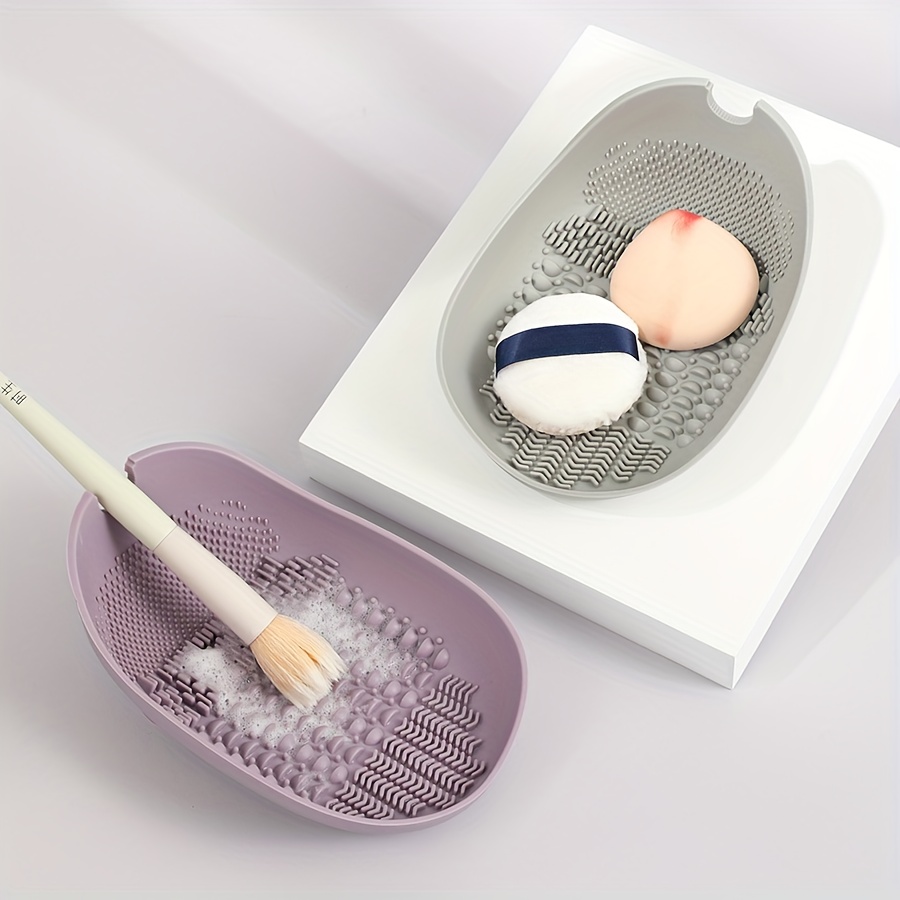 1 new makeup brush cleaning si - Silicone Suction Bowl avaliação e preço