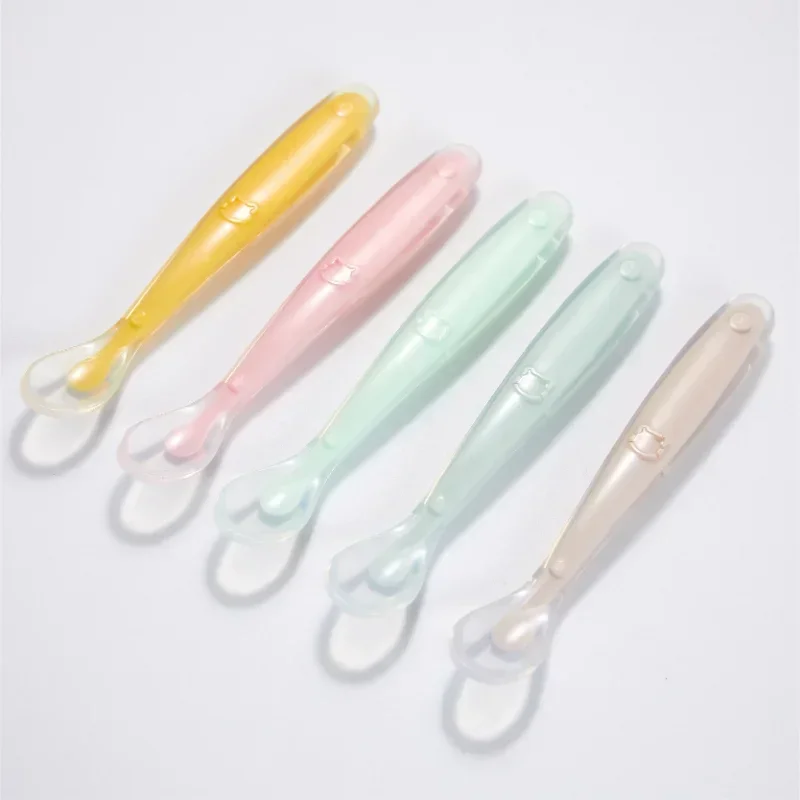 Soft Silicone Baby Spoon Toddl - Baby Food Tray avaliação e preço