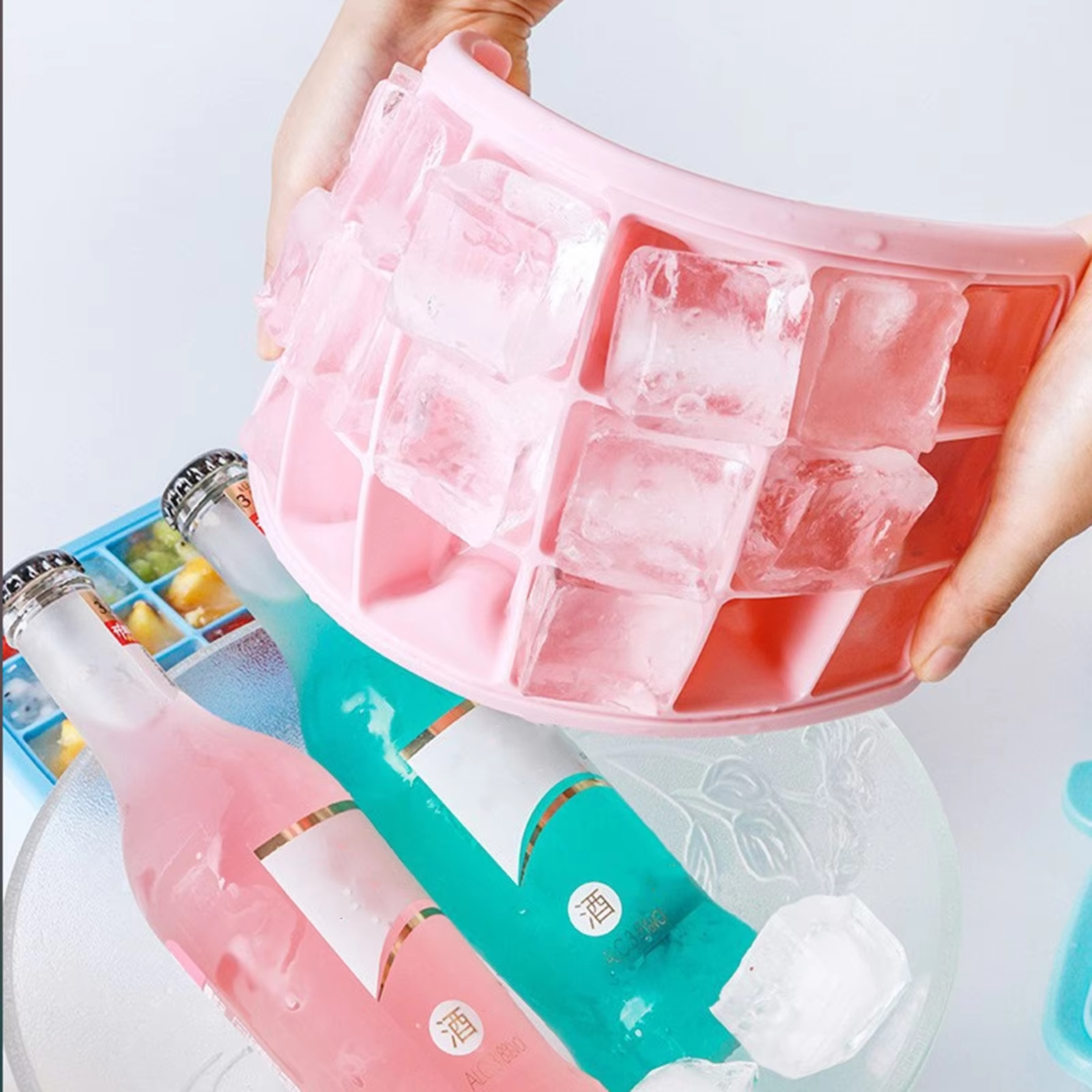 Silicone Ice Cubes Tray with L - Baby Food Kids avaliação e preço