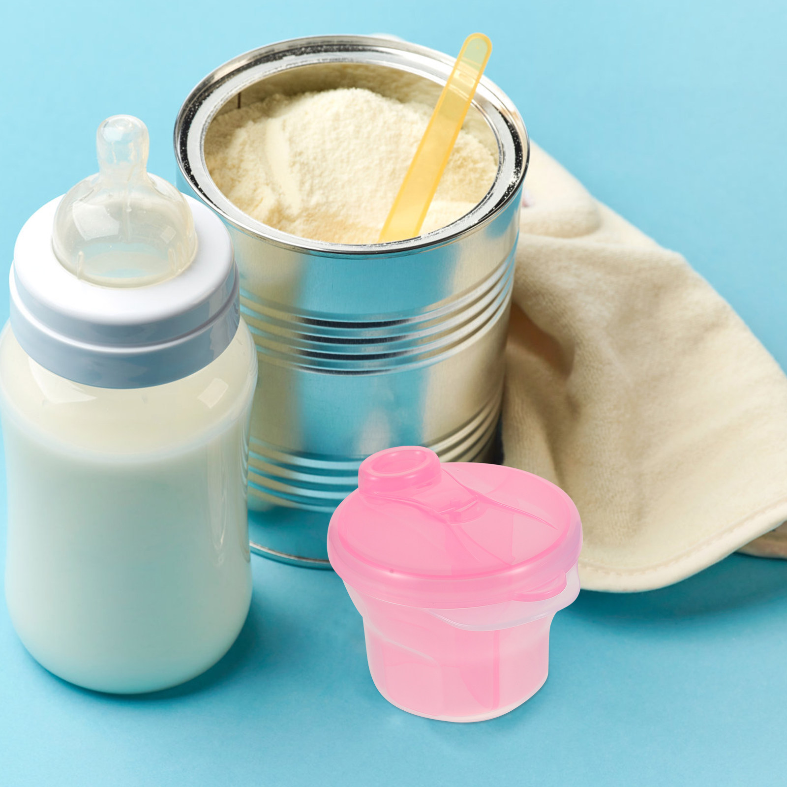 4Pcs Milk Powder Dispenser Rot - Baby Food Storage avaliação e preço