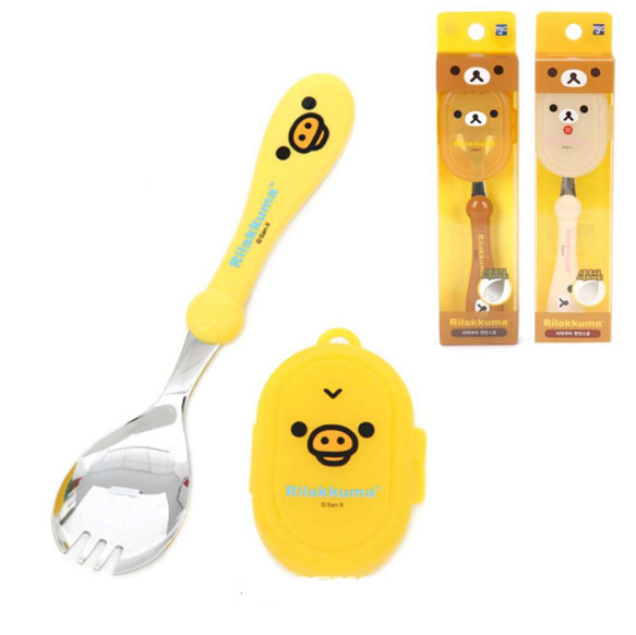 Rilakkuma Spoon Fork Integrate - Baby Food Kids avaliação e preço