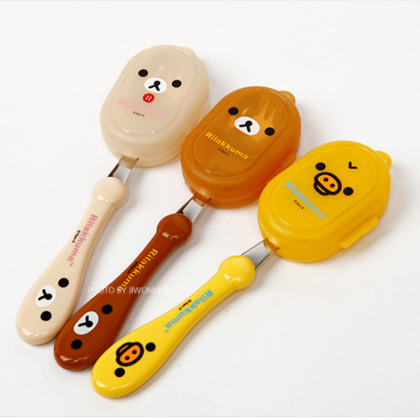 Rilakkuma Spoon Fork Integrate - Baby Food Kids avaliação e preço