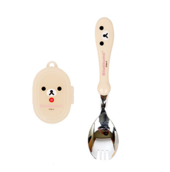 Rilakkuma Spoon Fork Integrate - Baby Food Kids avaliação e preço