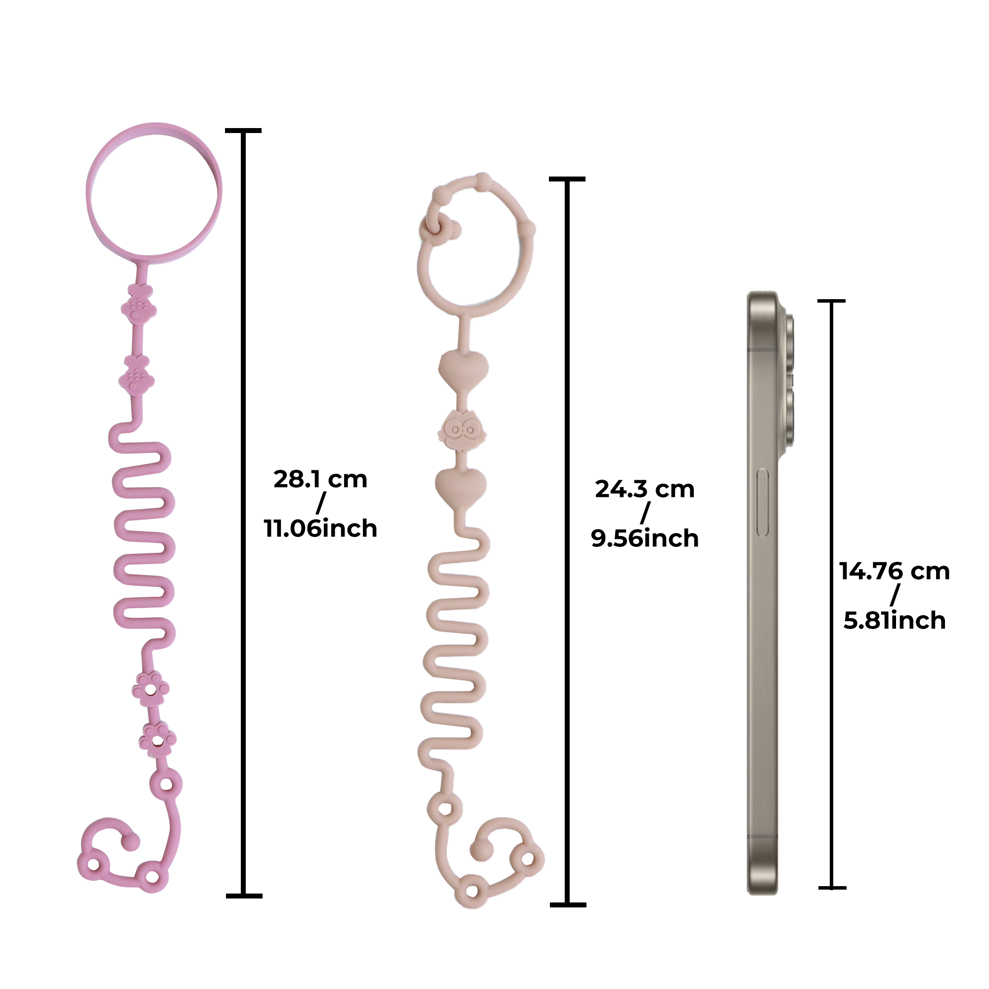 4PCS Baby Pacifier Chain with  - Baby Food Bottle avaliação e preço