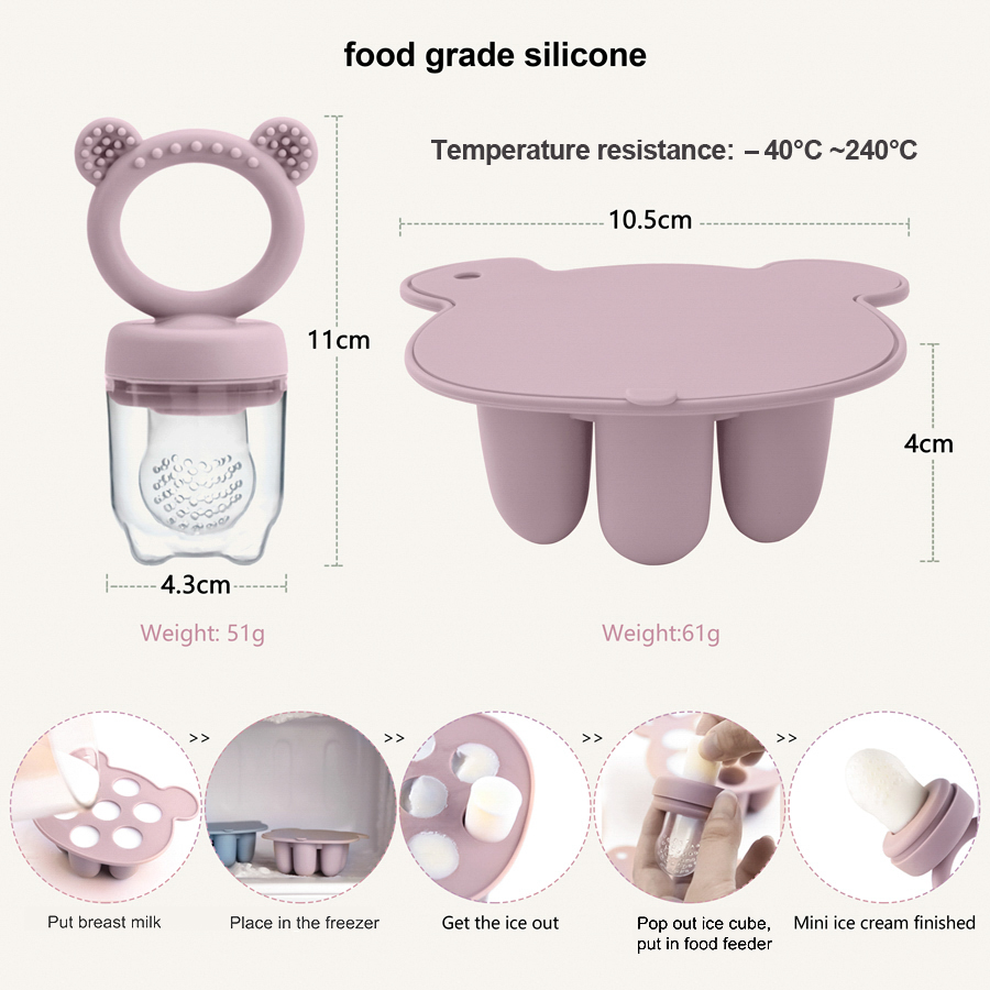 Baby Ice Cream Pops Silicone M - Baby Food Options avaliação e preço