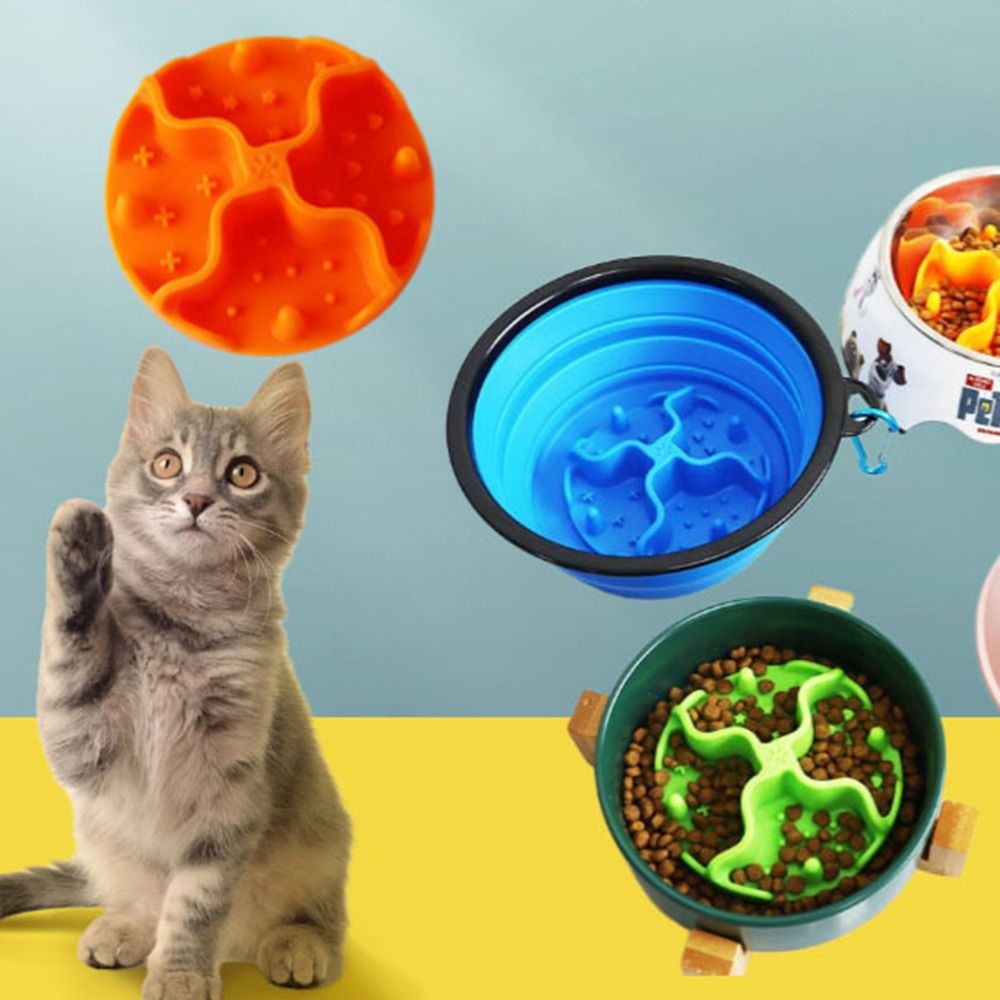 New Silicone Slow Feeder Inser - Silicone Suction Bowl avaliação e preço