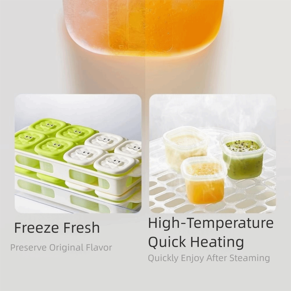 3/4/6 Grid Design Baby Food Fr - Baby Food Tray avaliação e preço