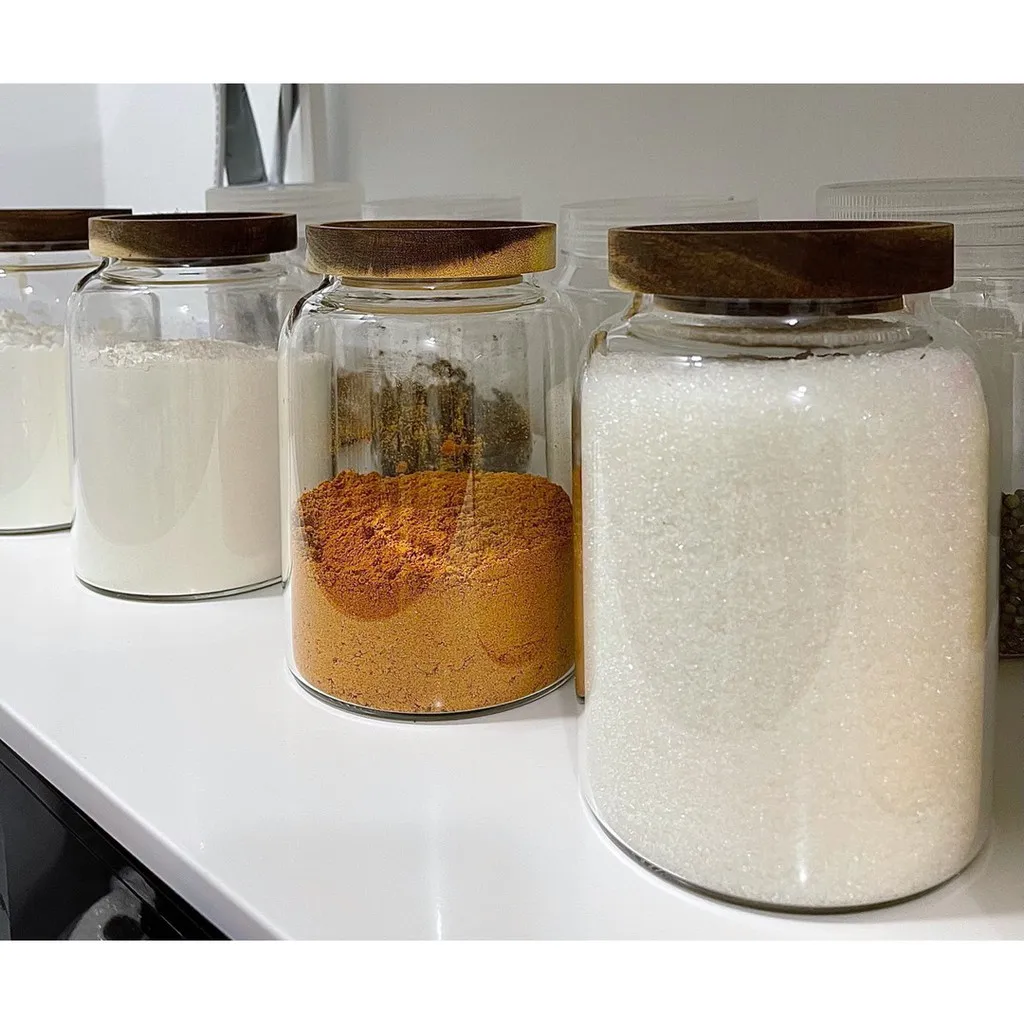 KEMORELA 3L Kitchen Glass Jars - Baby Food Container Sugar Baby avaliação e preço
