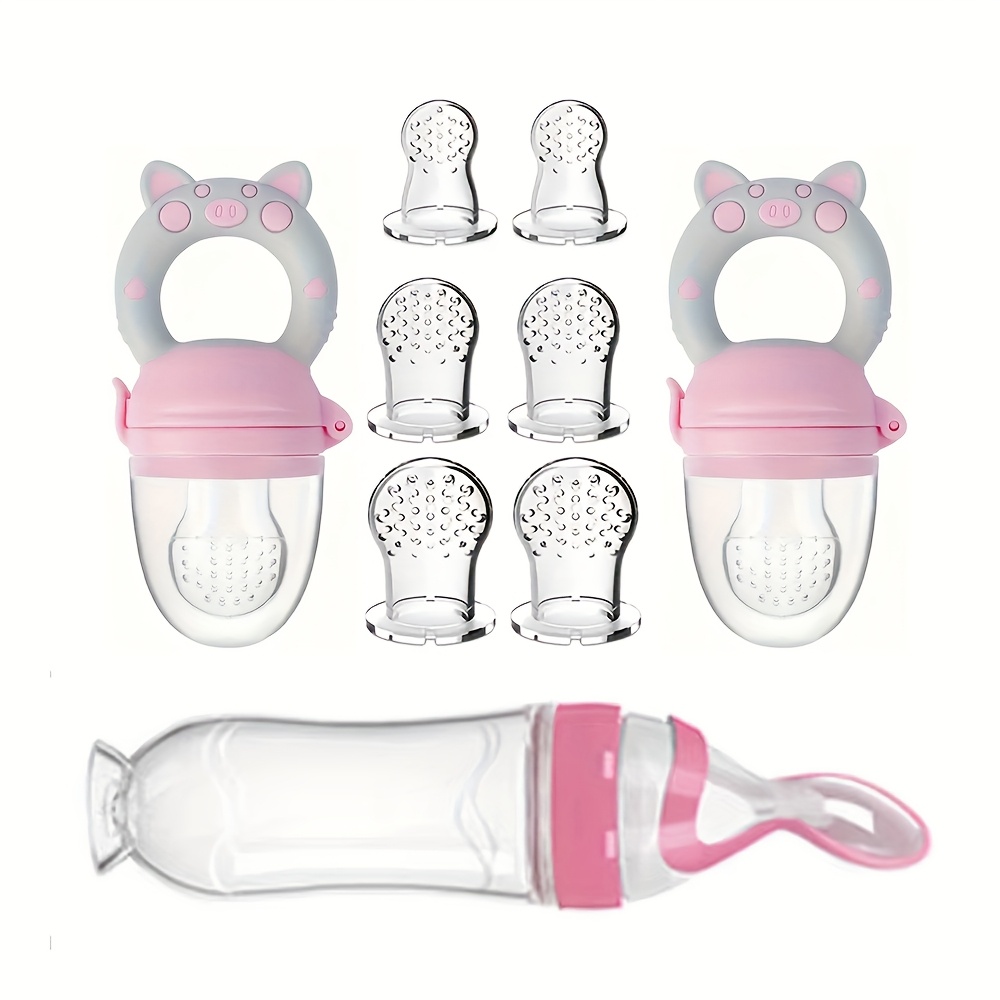 9pcs Feeding Cutlery:1 Silicon - Baby Food Jars avaliação e preço