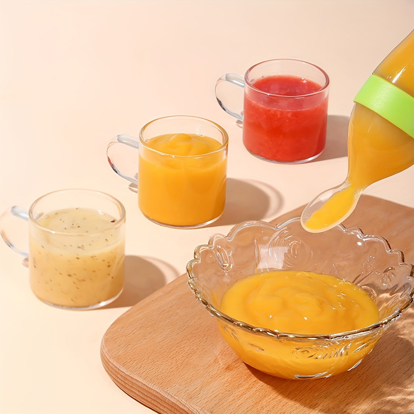 9pcs Feeding Cutlery:1 Silicon - Baby Food Jars avaliação e preço