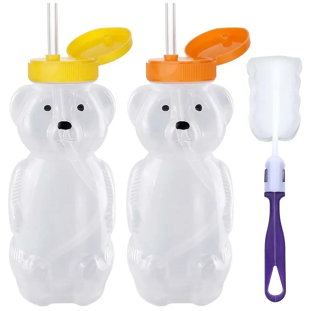 Honey Bear Straw Cups for Babi - Baby Food Bottle avaliação e preço