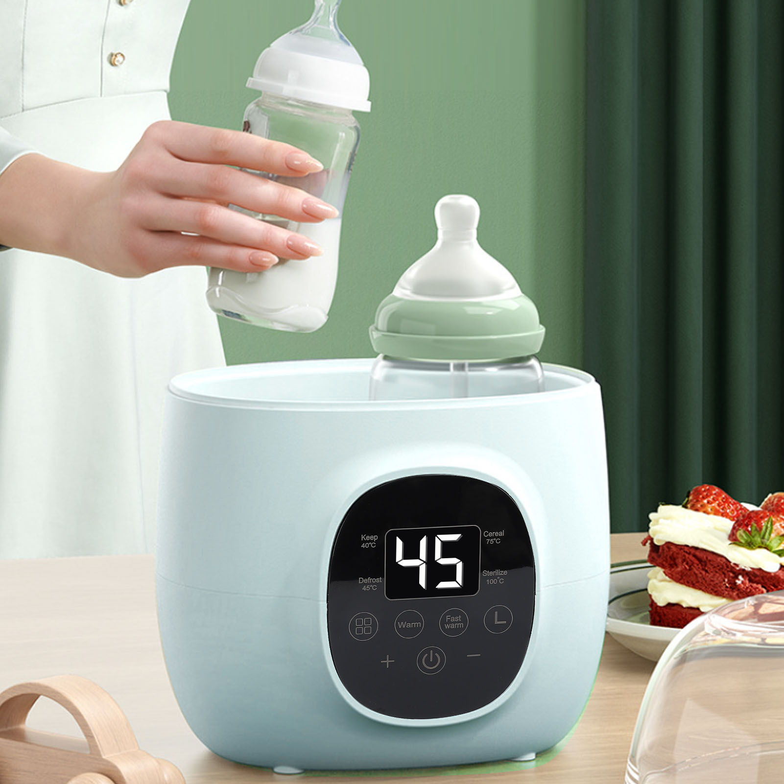 Baby Bottle Warmer 200W PP Mul - Baby Food Bottle avaliação e preço