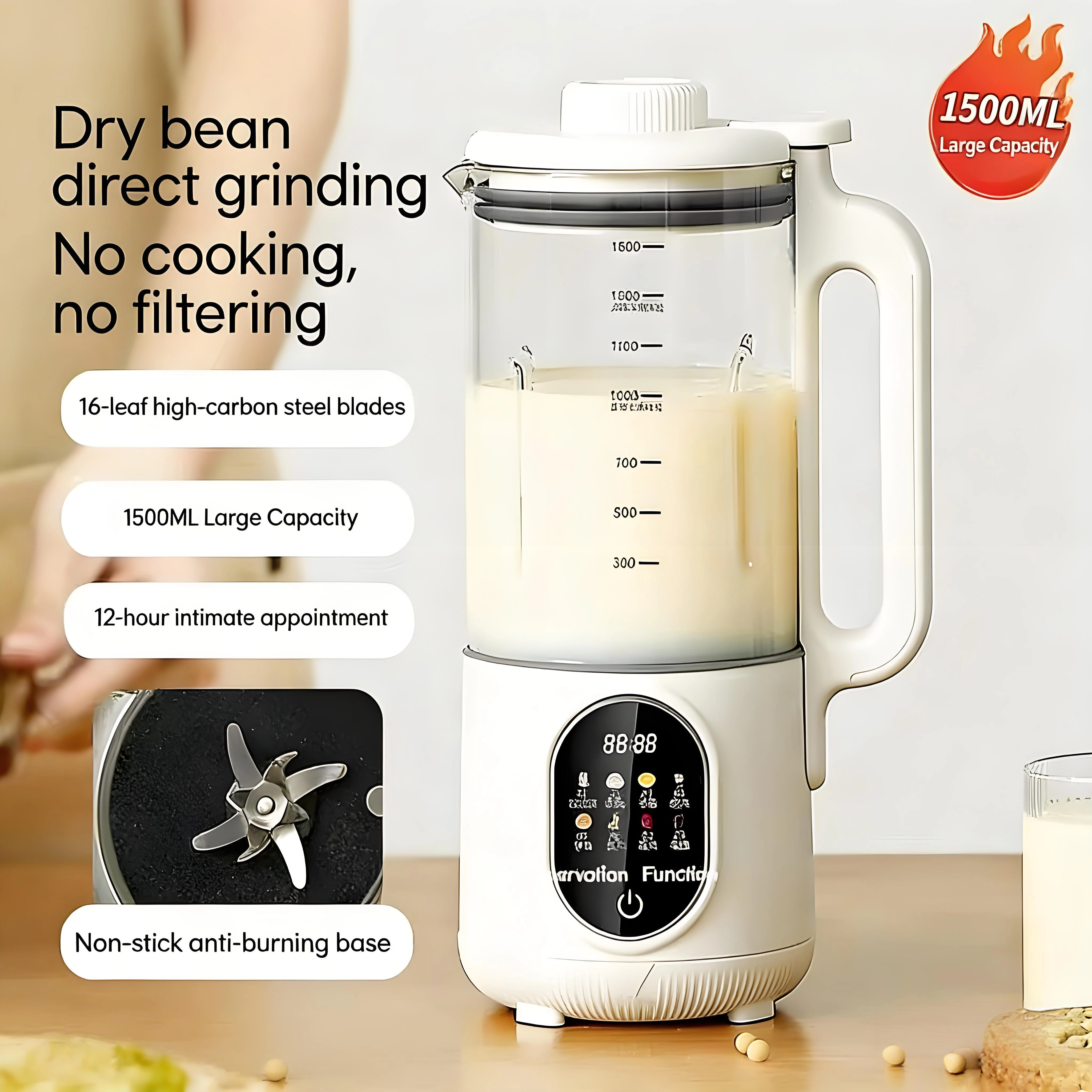 2-in-1 Multifunctional Soymilk - Baby Food Maker avaliação e preço