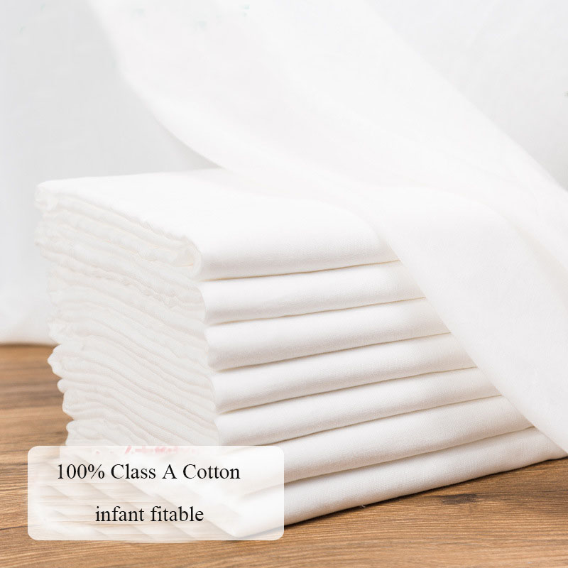 100x145cm Pure 100% Cotton Whi - Baby Food Kids avaliação e preço
