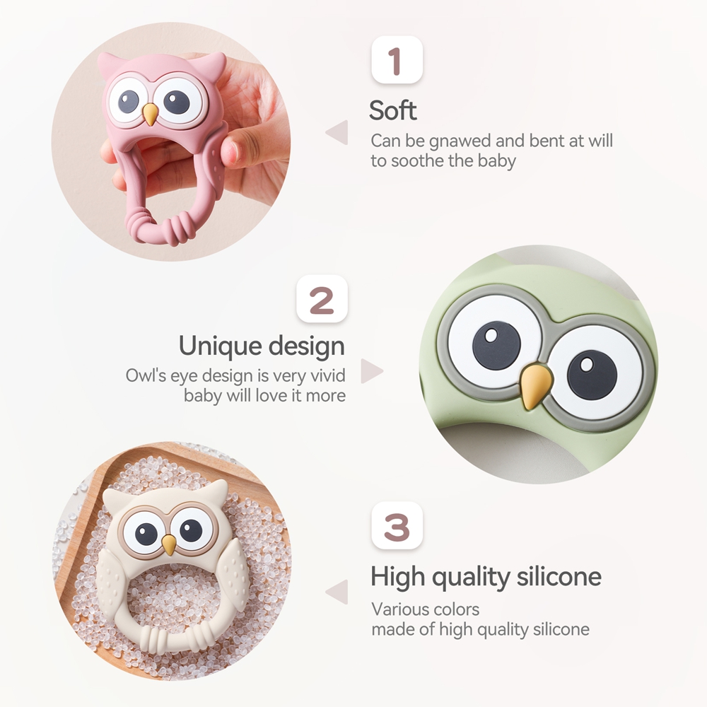 1pc Silicone Teether Baby 0-12 - Baby Food Natural avaliação e preço