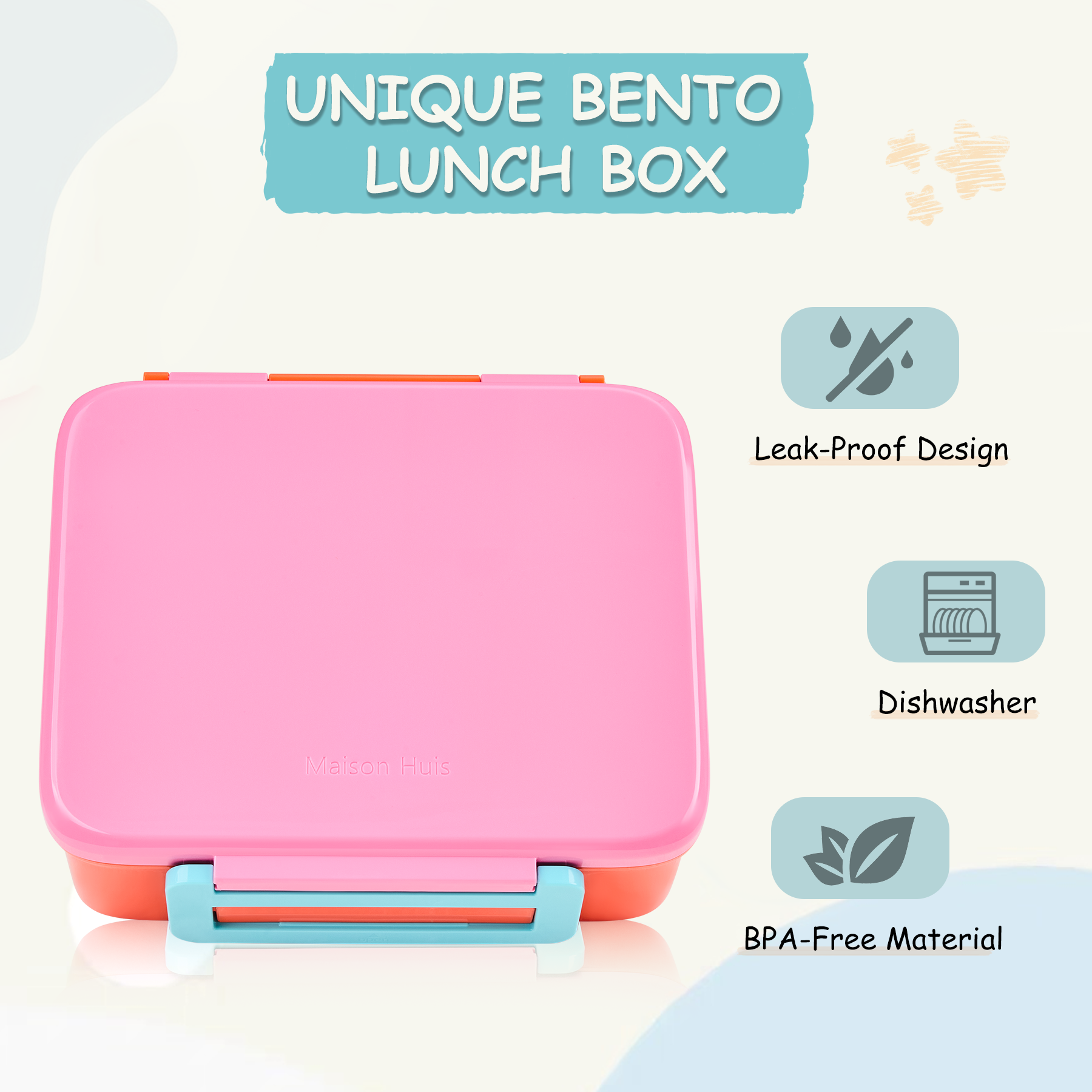 Bento Lunch Box for Kids with  - Baby Food Storage avaliação e preço