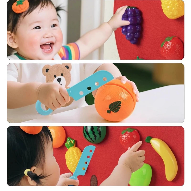 Baby Felt Board Play Food Toys - Baby Food Under 1 Year avaliação e preço