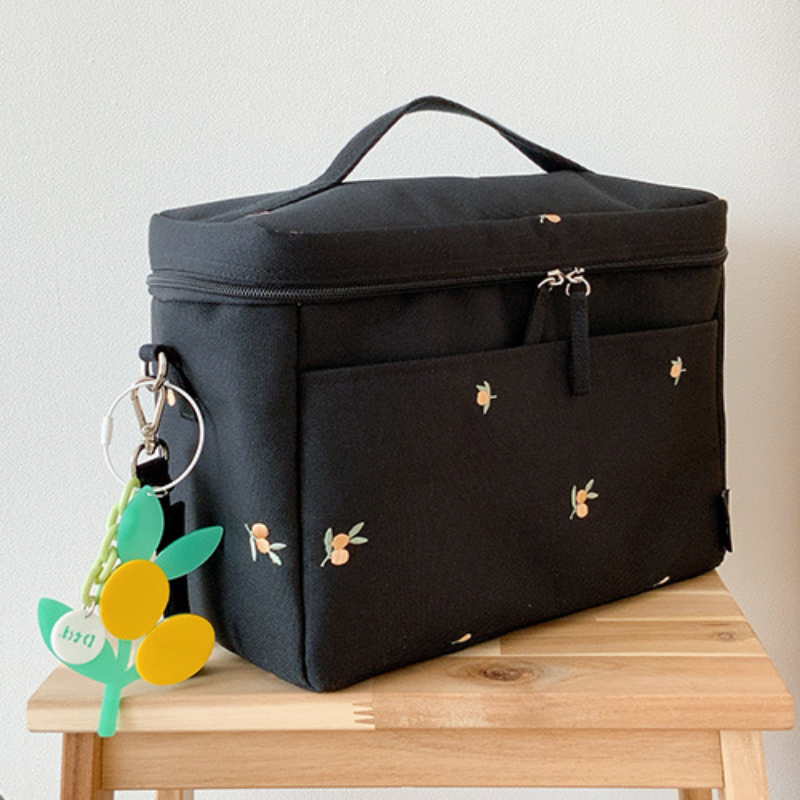 Bear Embroidery Baby Stroller  - Baby Food Storage avaliação e preço