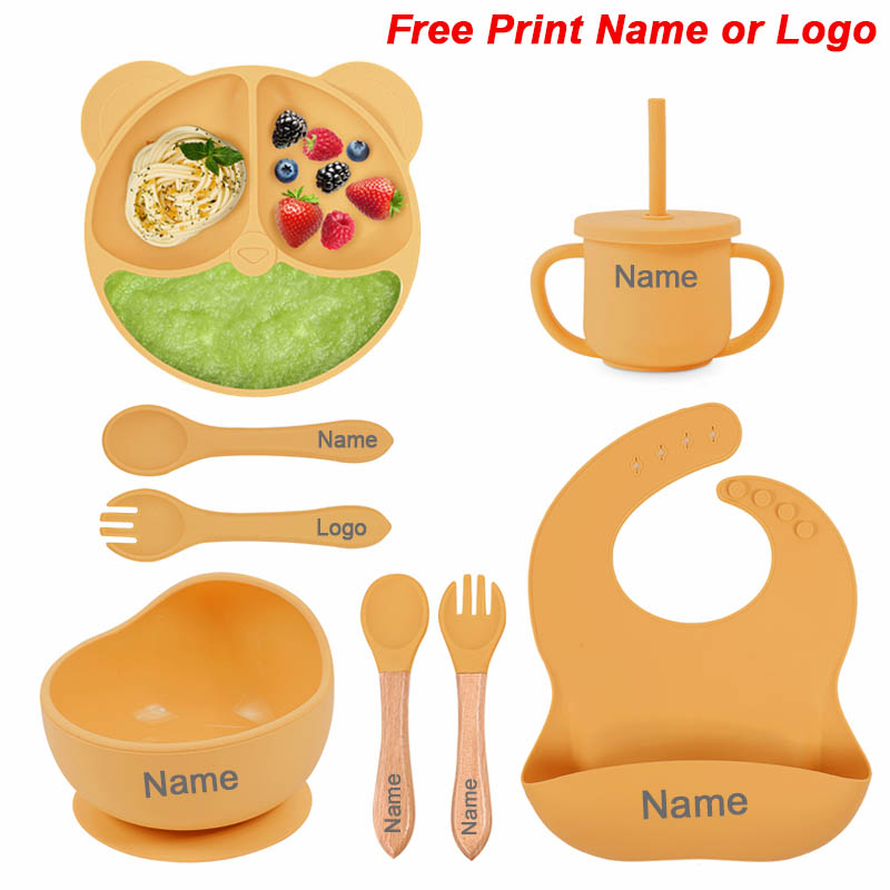 Feeding Set Silicone For Baby  - Silicone Suction Bowl avaliação e preço