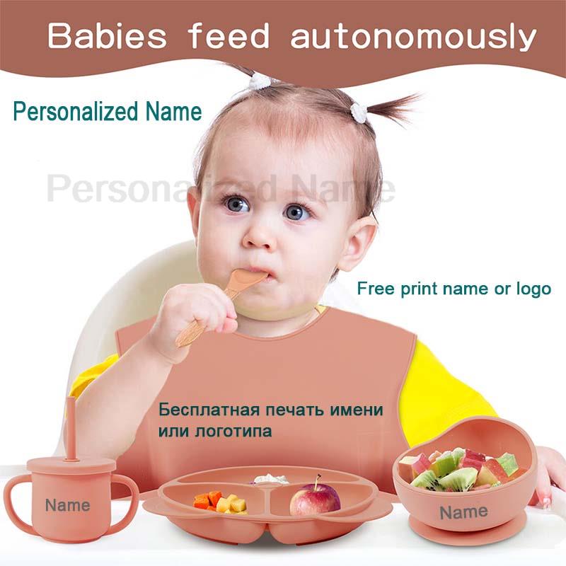 Feeding Set Silicone For Baby  - Silicone Suction Bowl avaliação e preço