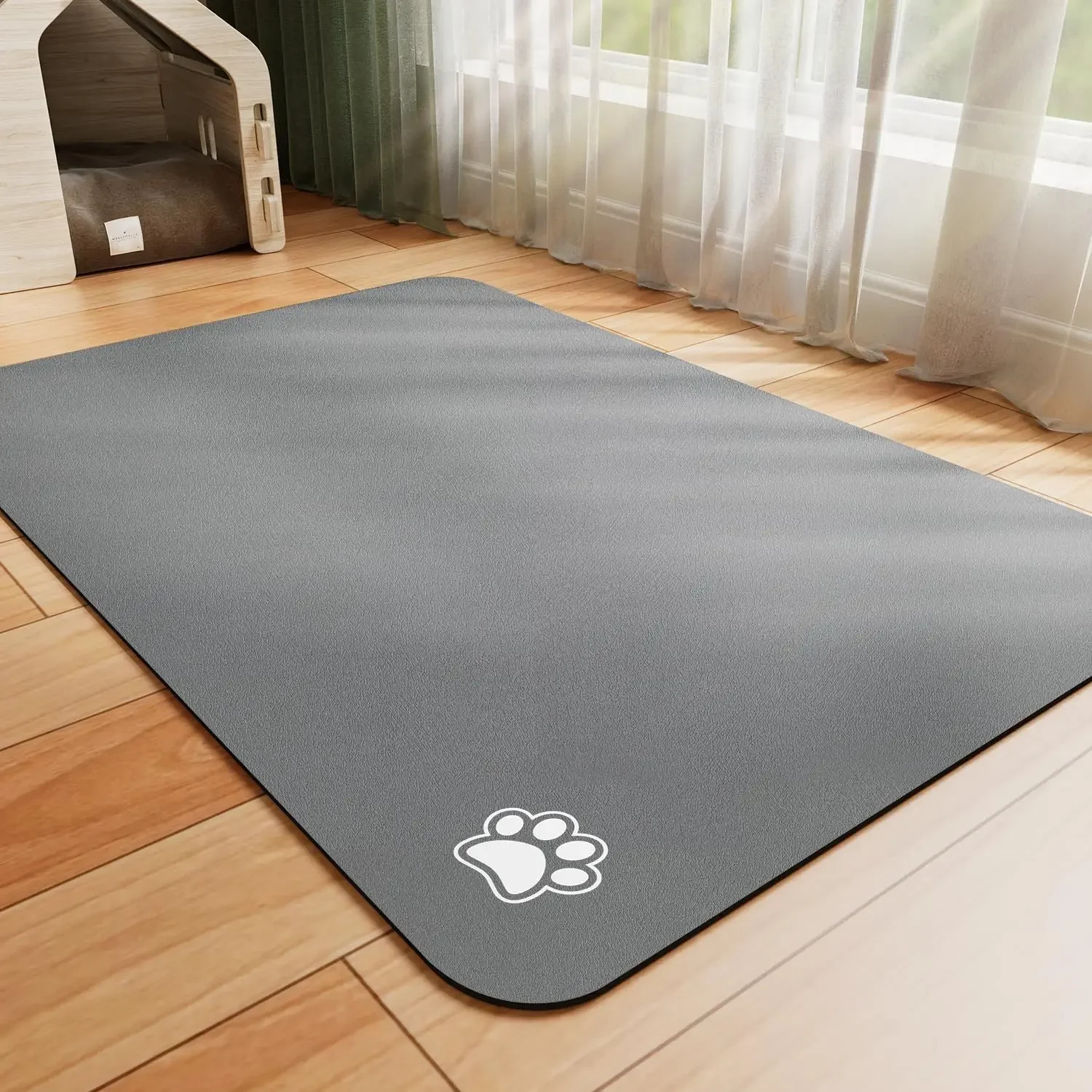 Pet Feeding Mat Absorbent Dog  - Baby Food Cat avaliação e preço